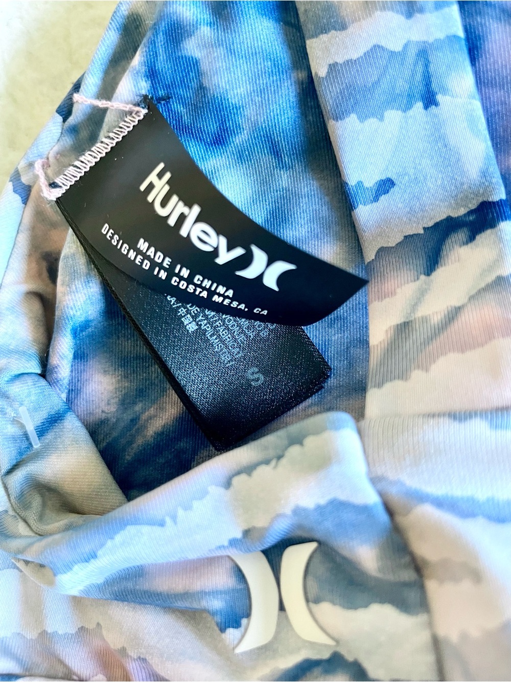 Hurley Zebra Color Wash Bralette and Boardshorts Set - Picture 5 of 9